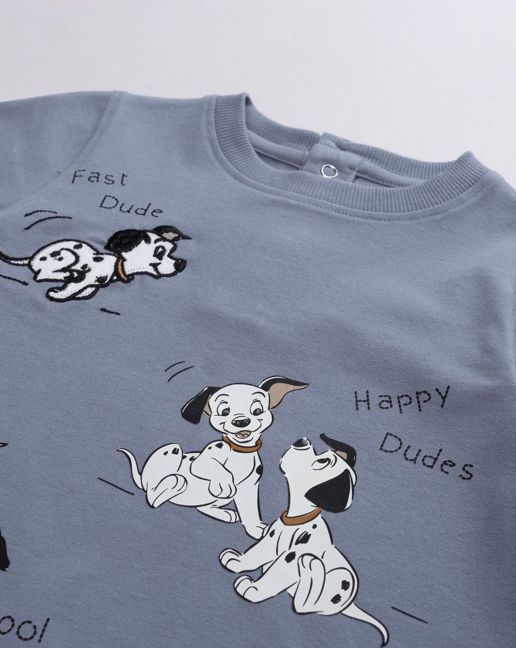 T-shirt bimbo manica lunga blu 101 dalmata "dudes"