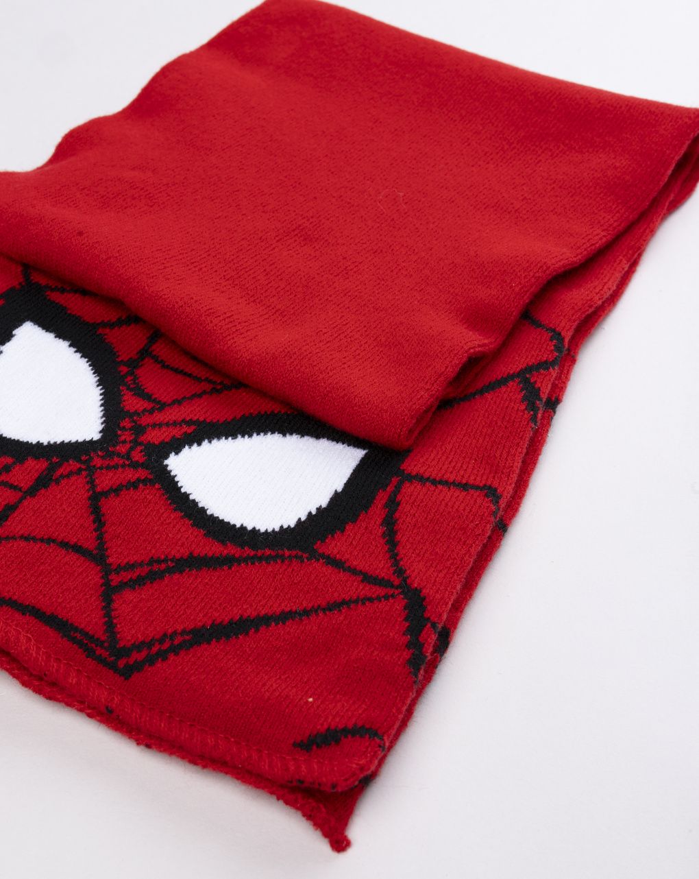 Sciarpa bambino in maglia rossa spiderman marvel
