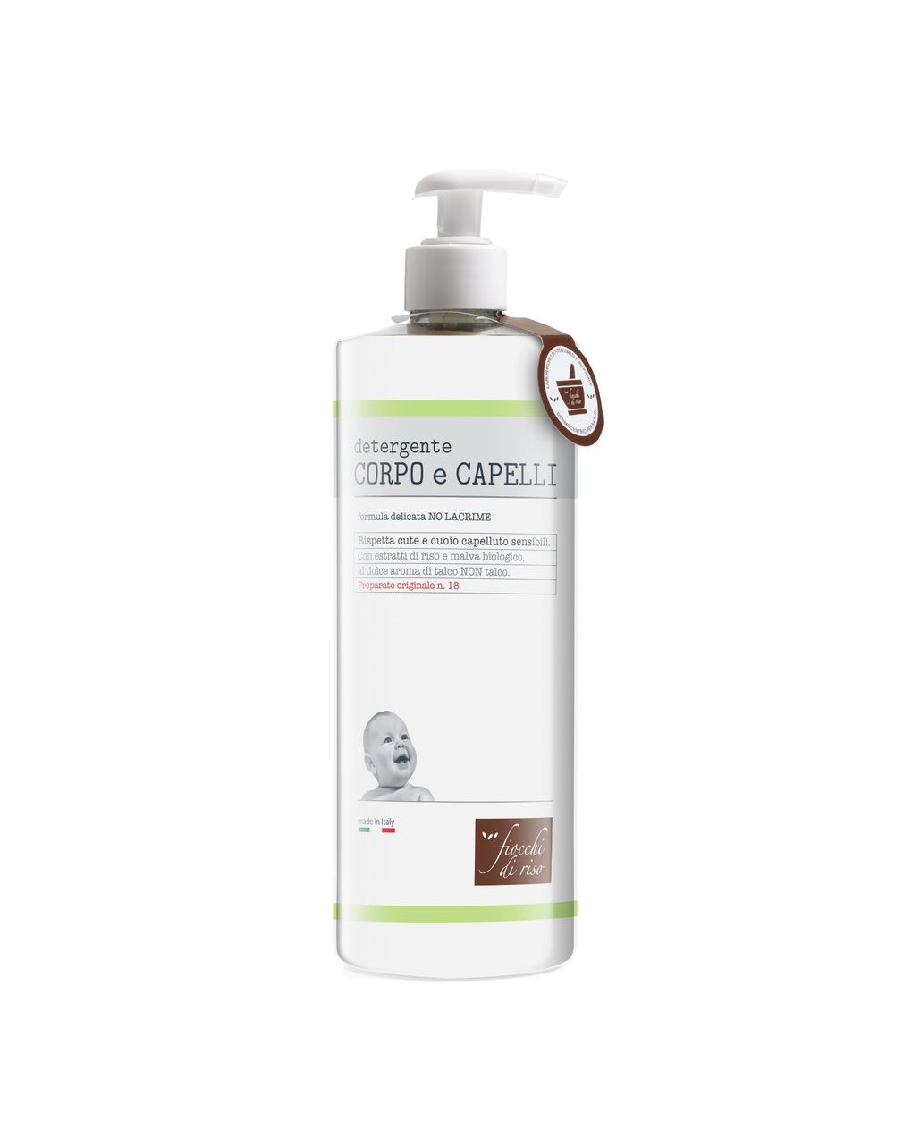 Detergente corpo e capelli talco 750 ml - fiocchi di riso