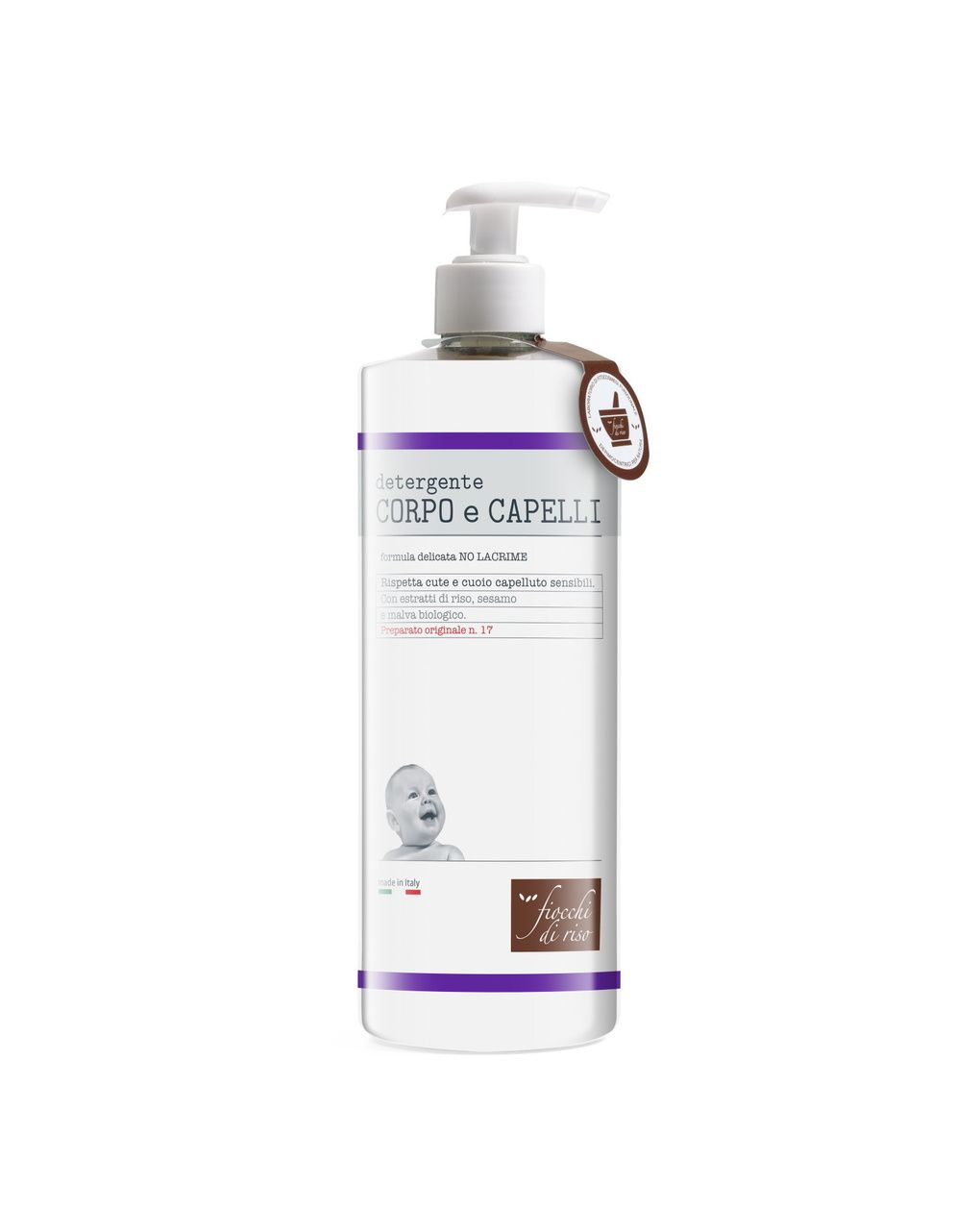 Detergente corpo e capelli 750 ml - fiocchi di riso