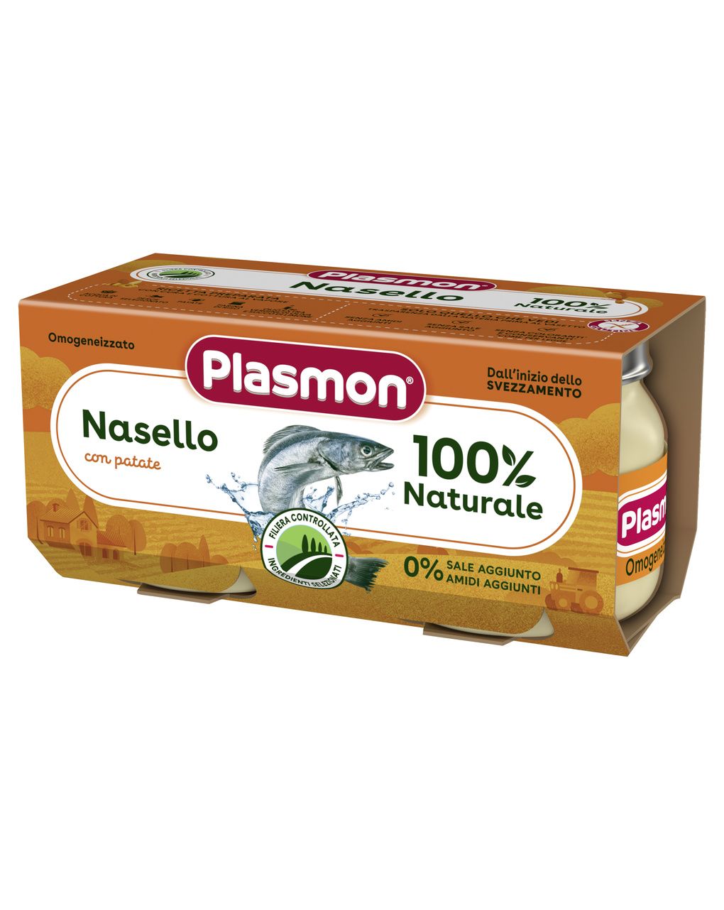 Omogeneizzato nasello e patate 2x80g - plasmon