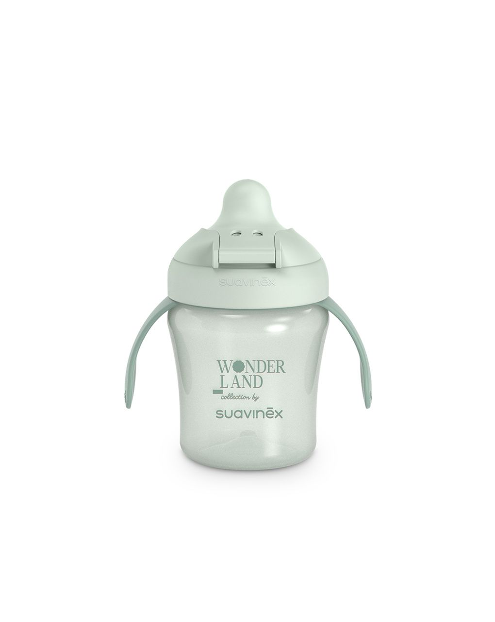 Wonderland tazza antigoccia 200ml +6m verde - suavinex