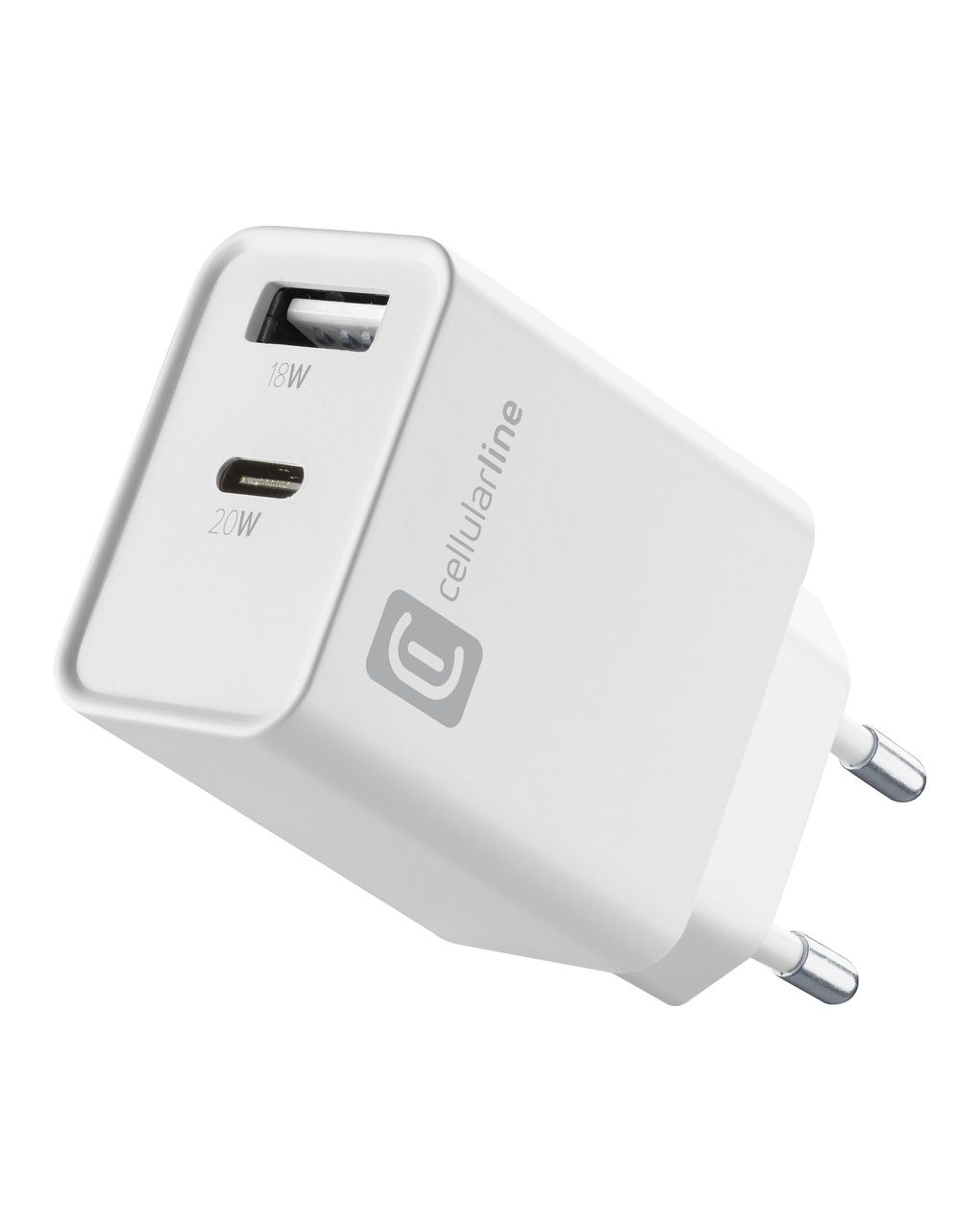 Caricabatterie 20w - doppia porta usb a+c - bainco - cellularline