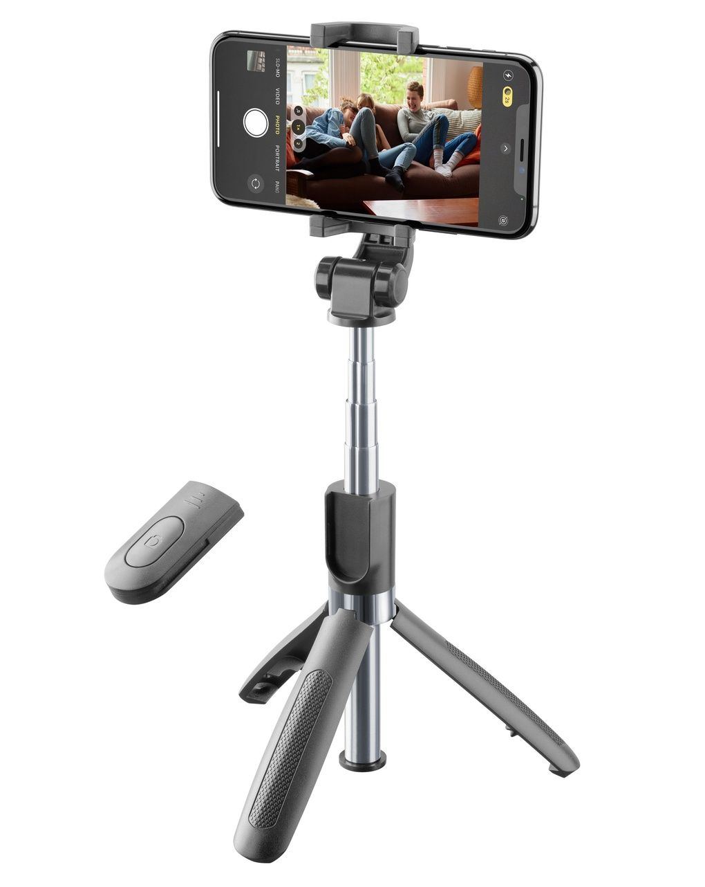 Asta selfie treppiede bluetooth nero - cellularline