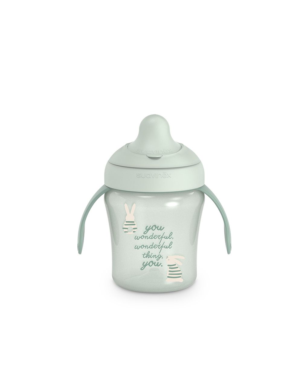 Wonderland tazza antigoccia 200ml +6m verde - suavinex