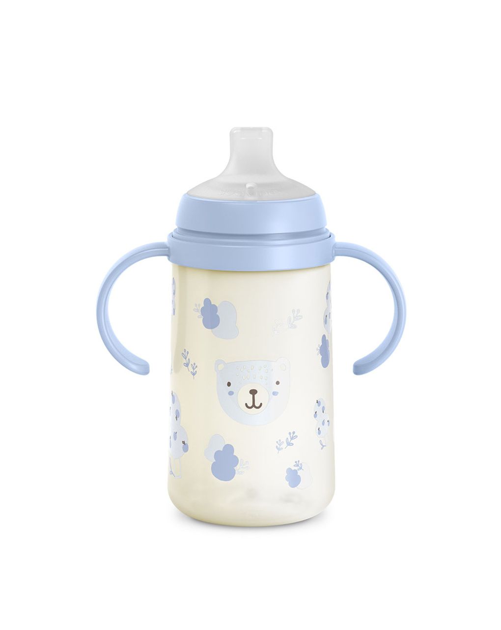 Wild&free biberon antigoccia con manici 270ml +6m azzurra - suavinex