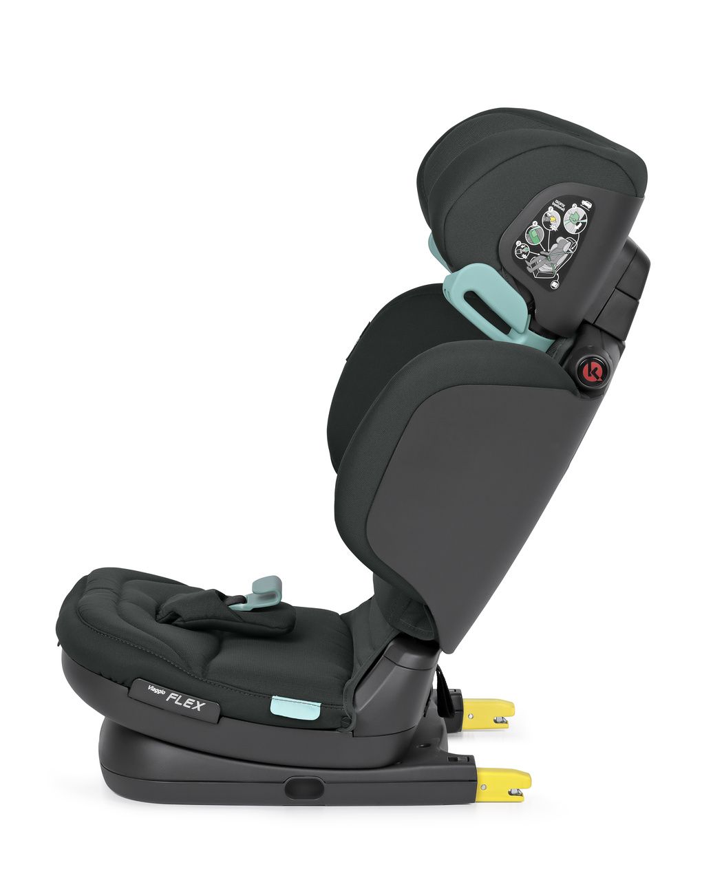 Seggiolino auto pieghevole i-size viaggio flex - 100-150 cm - metal - peg
