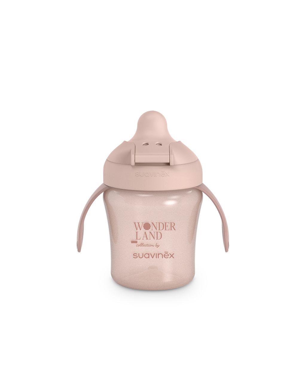 Wonderland tazza antigoccia 200ml +6m rosa - suavinex
