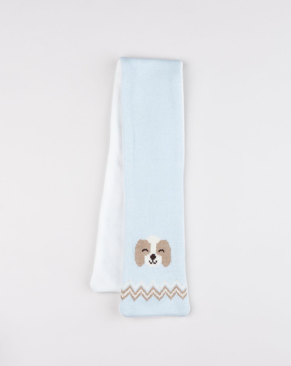 Sciarpa bimbo azzurra cagnolino