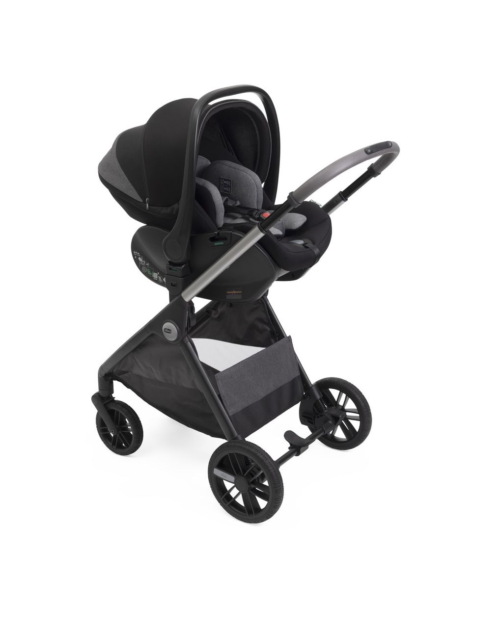 Trio bellagio 2 gran comfort first seat recline -  black satin - chicco