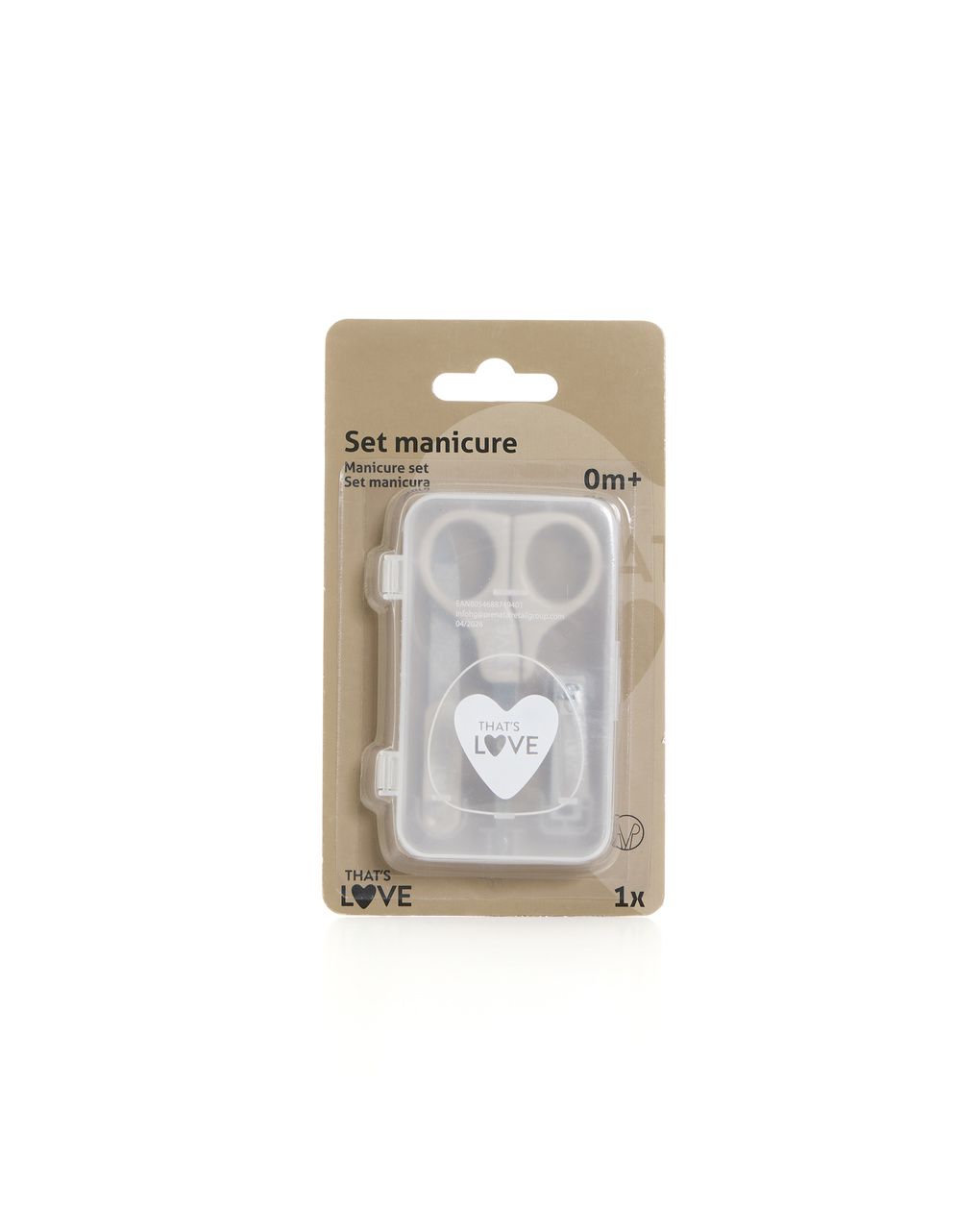 Set manicure 3 pz forbicine limetta tronchesino - that's love