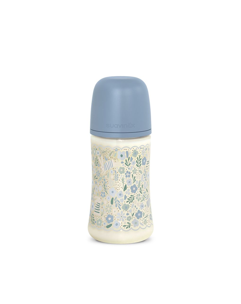 Wonderland biberon poliammide silicone 360ml azzurro - suavinex