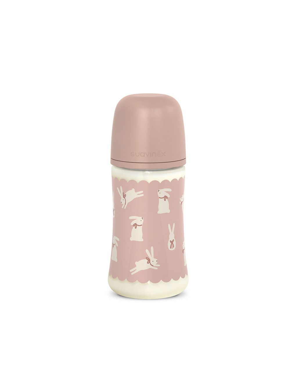Wonderland biberon poliammide silicone 270ml rosa - suavinex