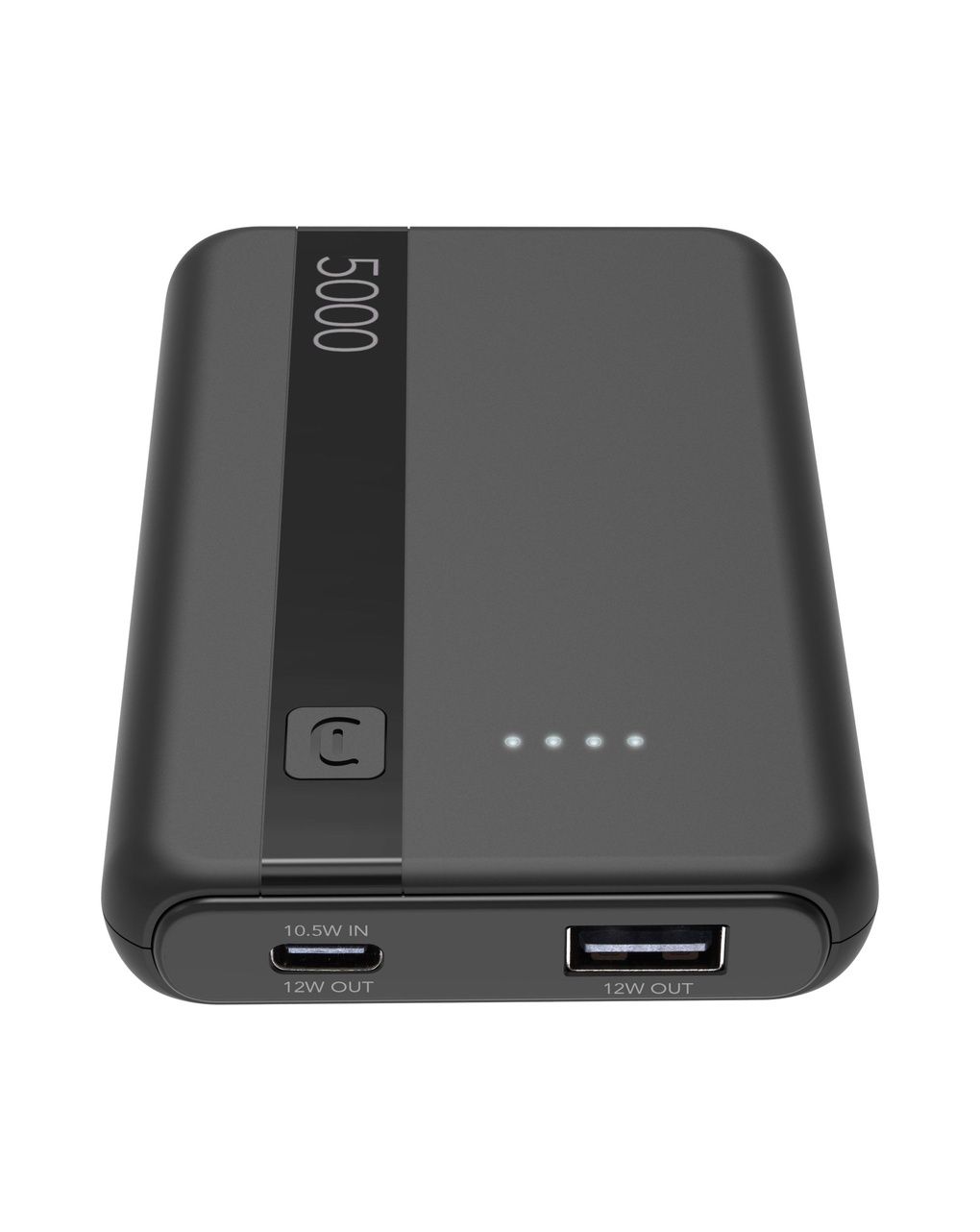 Power bank 5000 mah 12w doppia porta usb a+c nero - cellularline