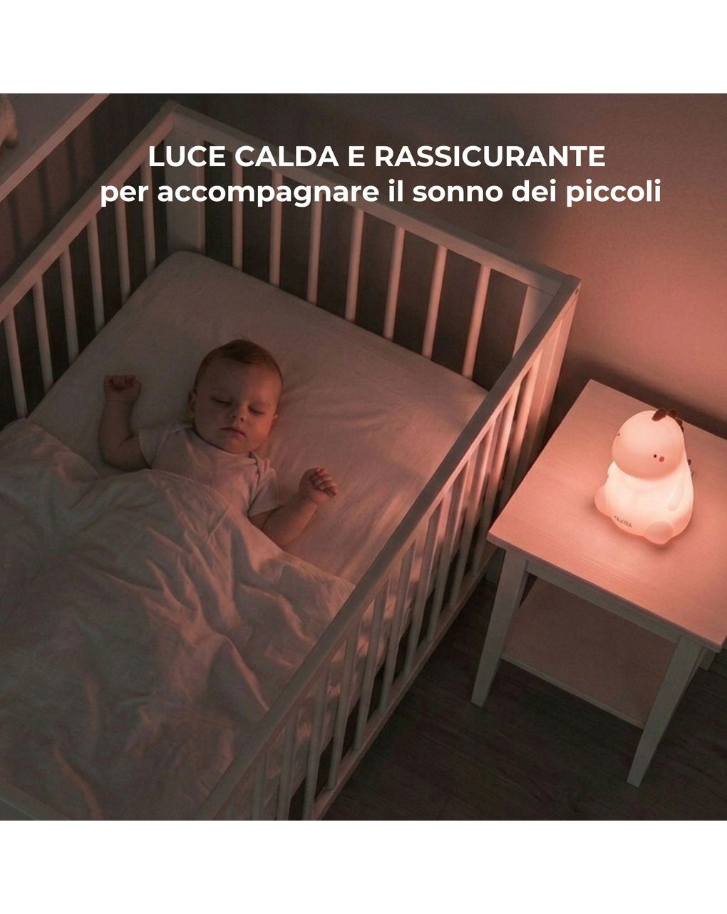 Luce notturna per bambini in silicone dina - 6610 / rosa - nuvita