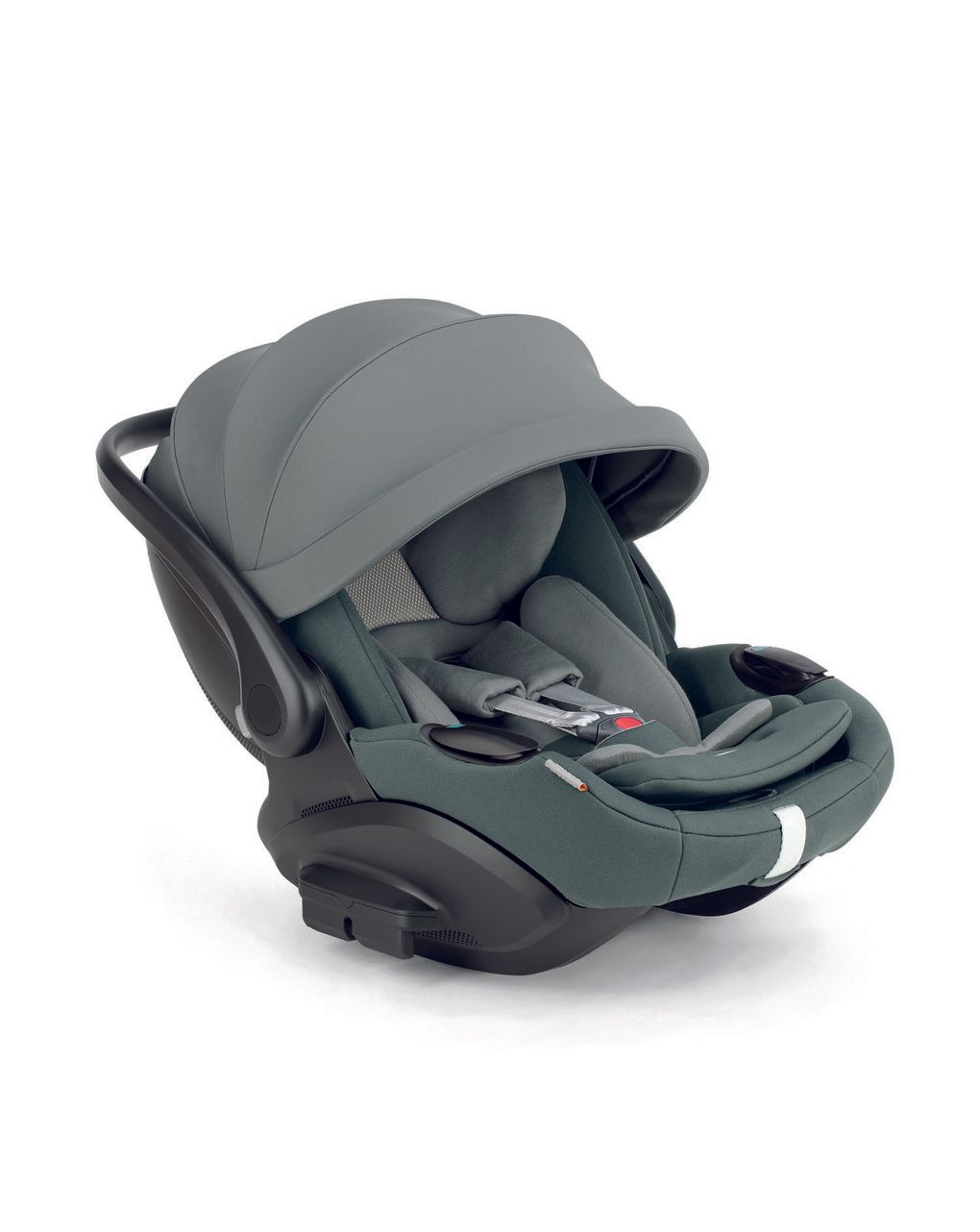 Electa system quattro - studio grey con telaio iron e seggiolino auto darwin infant recline evo - inglesina