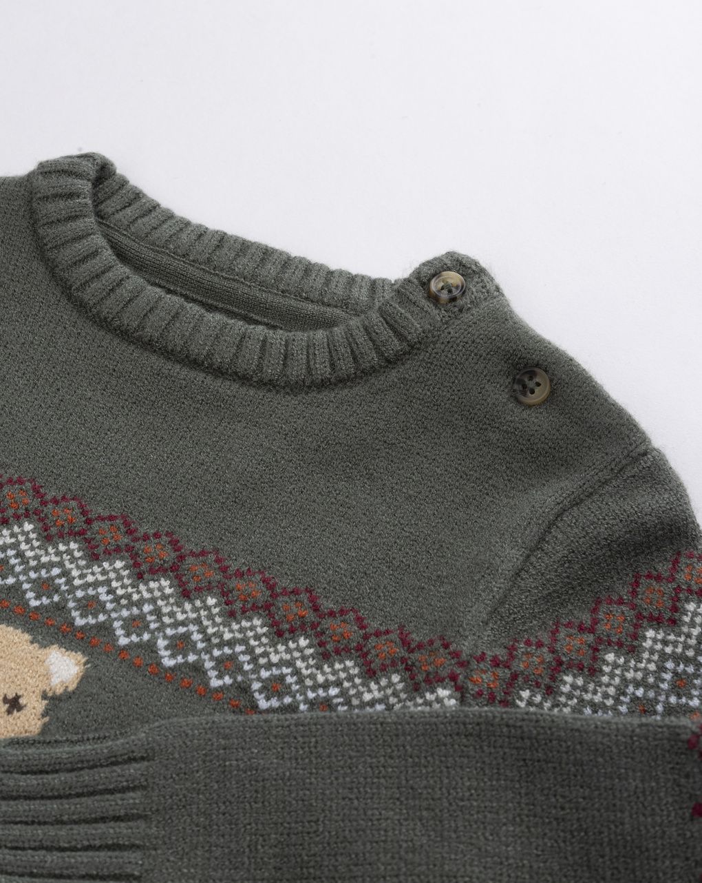Maglione bimbo grigio antracite "forest animals"