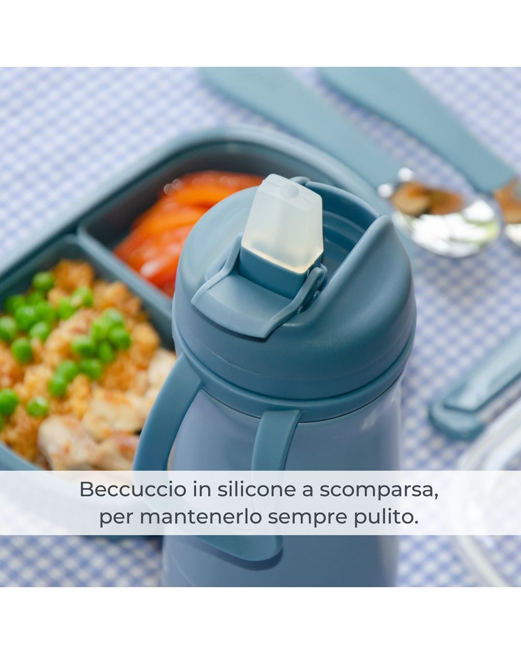 Borraccia bimbi termica in acciaio da 500ml - 4441 / english rose - nuvita