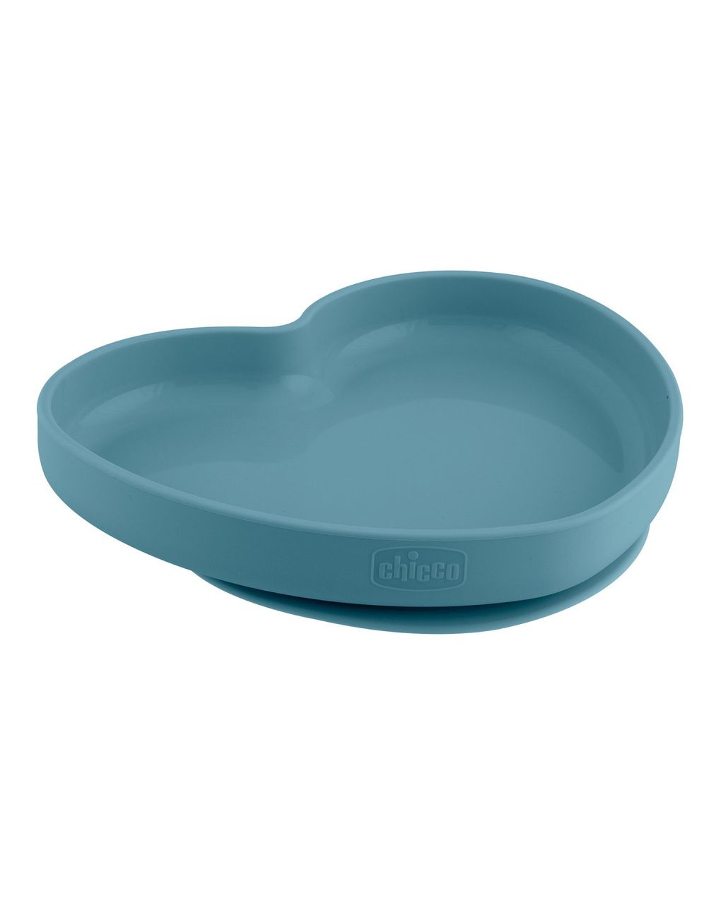 Piatto cuore silicone azzurro 9m+ - chicco