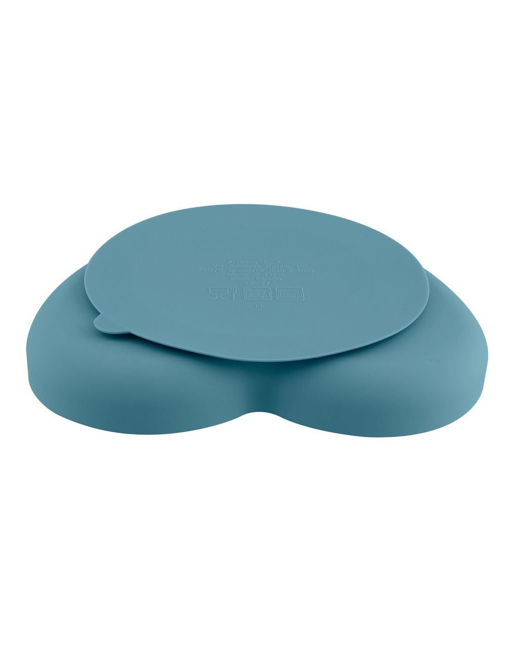 Piatto cuore silicone azzurro 9m+ - chicco