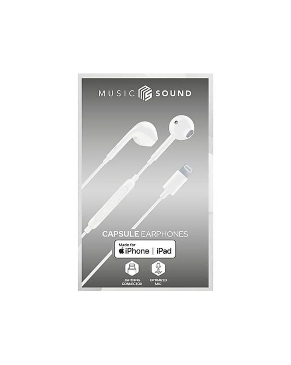 Auricolari capsula con microfono usb-c bianco - music sound