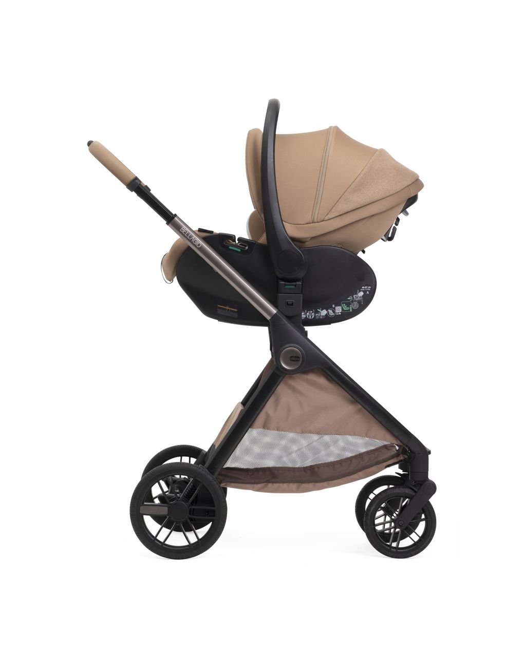 Trio bellagio 2 gran comfort first seat recline -  caramel - chicco