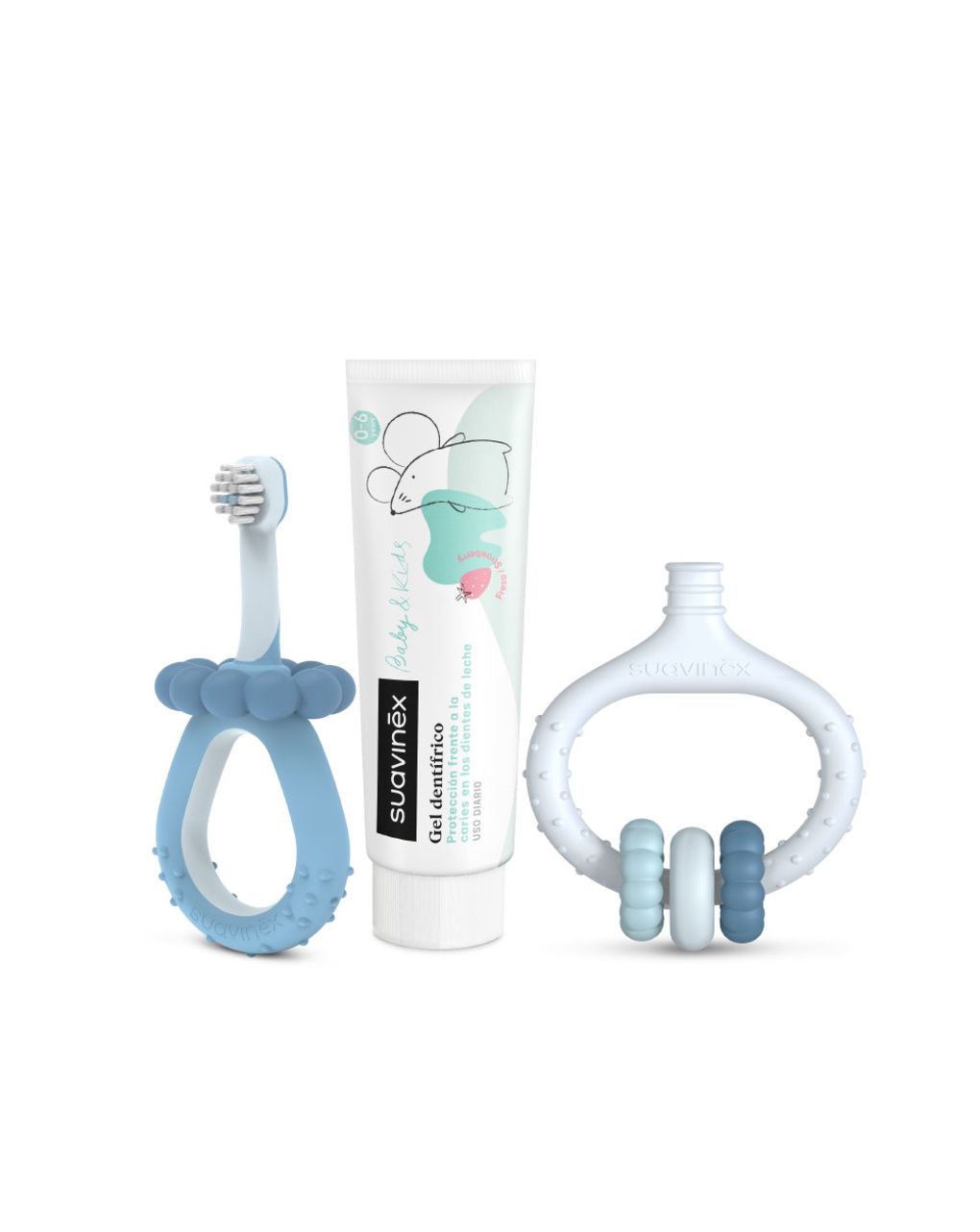 Oral care il mio primo set di igiene orale +0m azzurro - suavinex