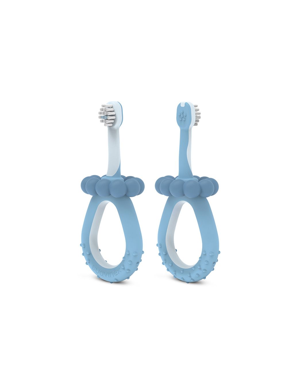 Oral care spazzolino primi dentini baby 0-2 anni azzurro - suavinex