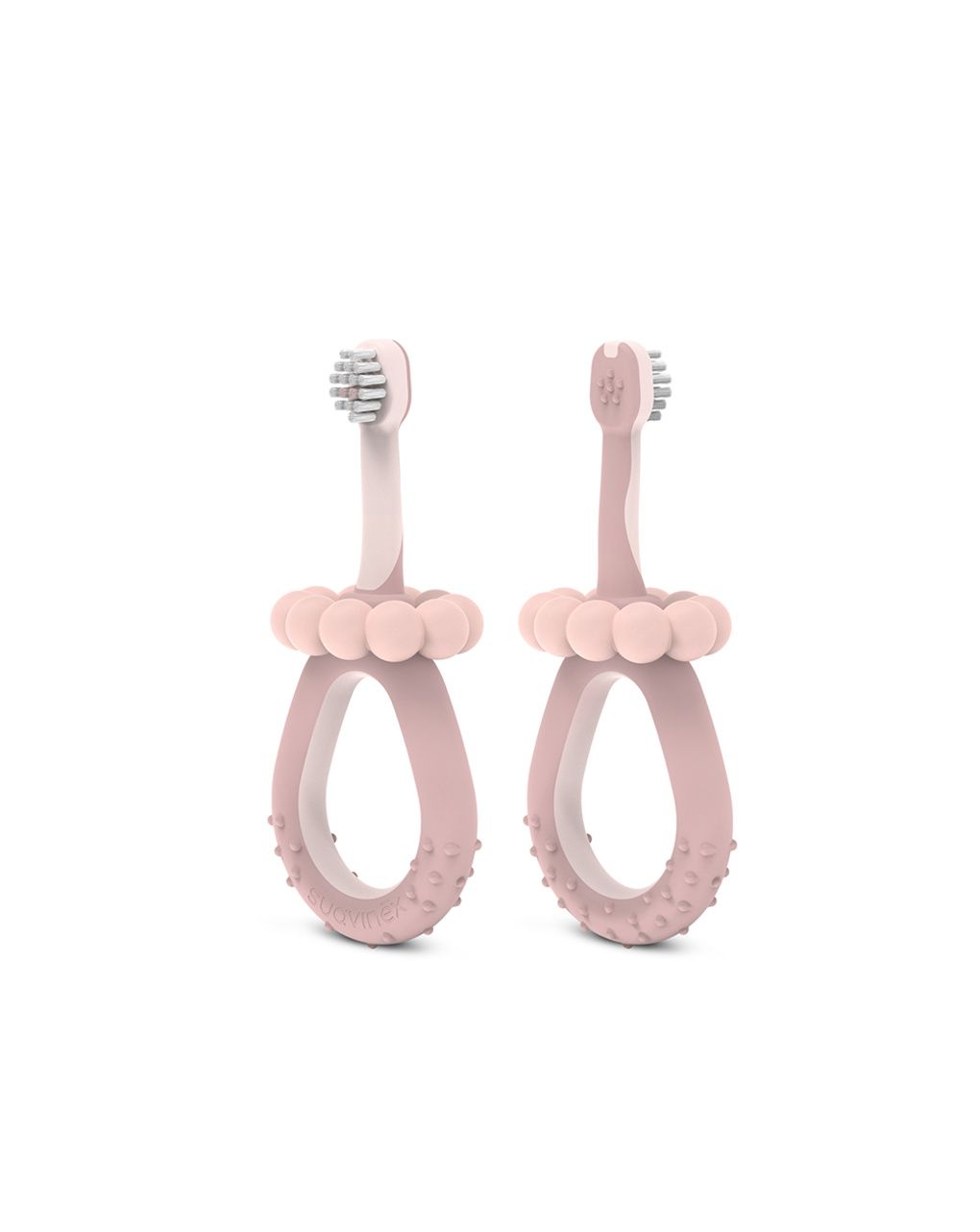 Oral care spazzolino primi dentini baby 0-2 anni rosa - suavinex