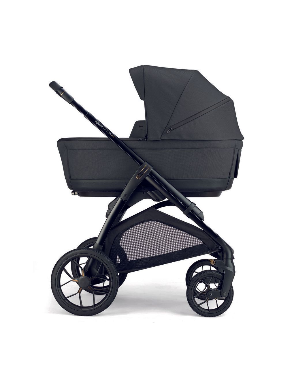 Aptica xt system quattro - magnet grey con telaio black e seggiolino auto darwin infant recline evo - inglesina
