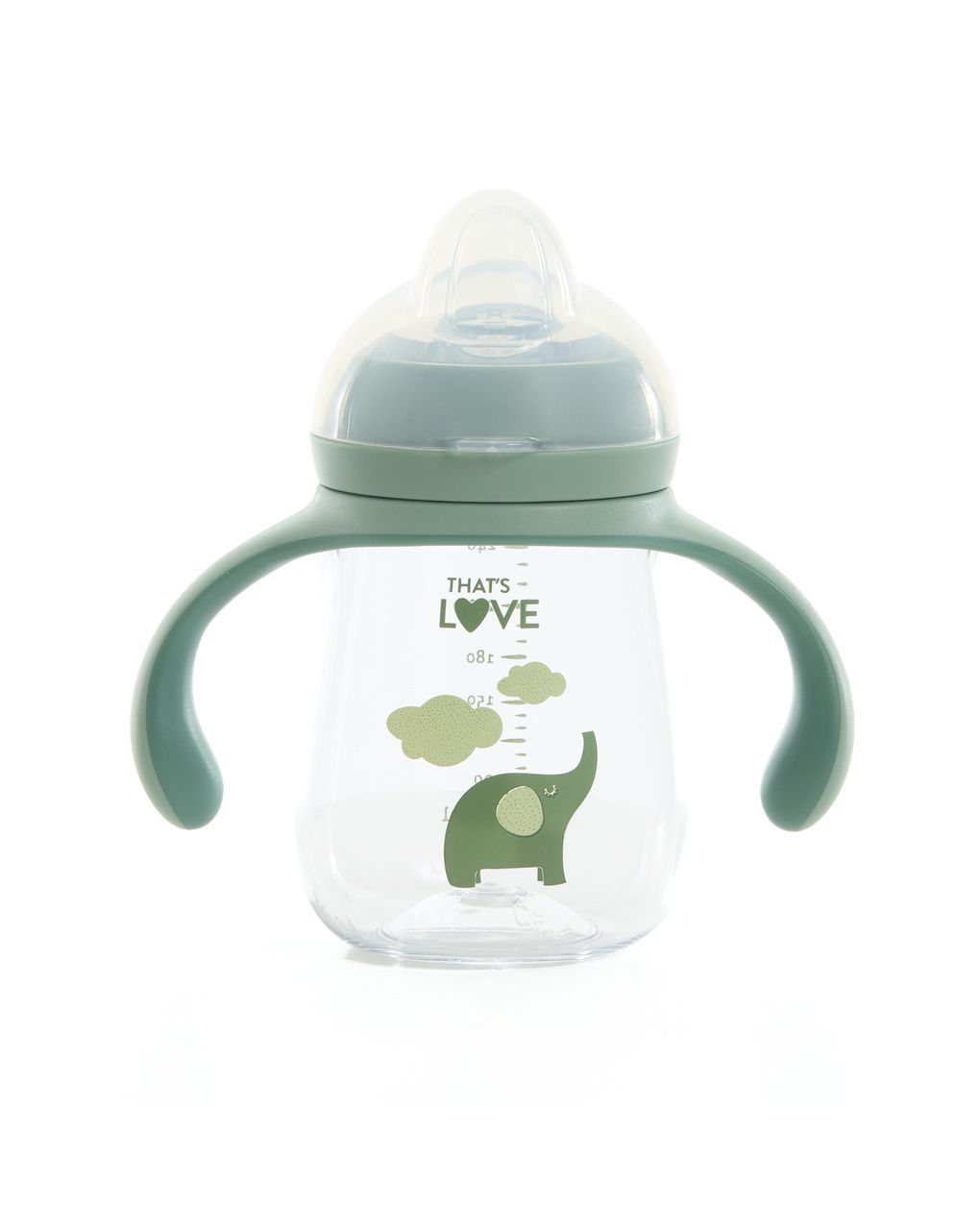 Tazza 6 m+ elephant 260 ml beccuccio silicone- that's love