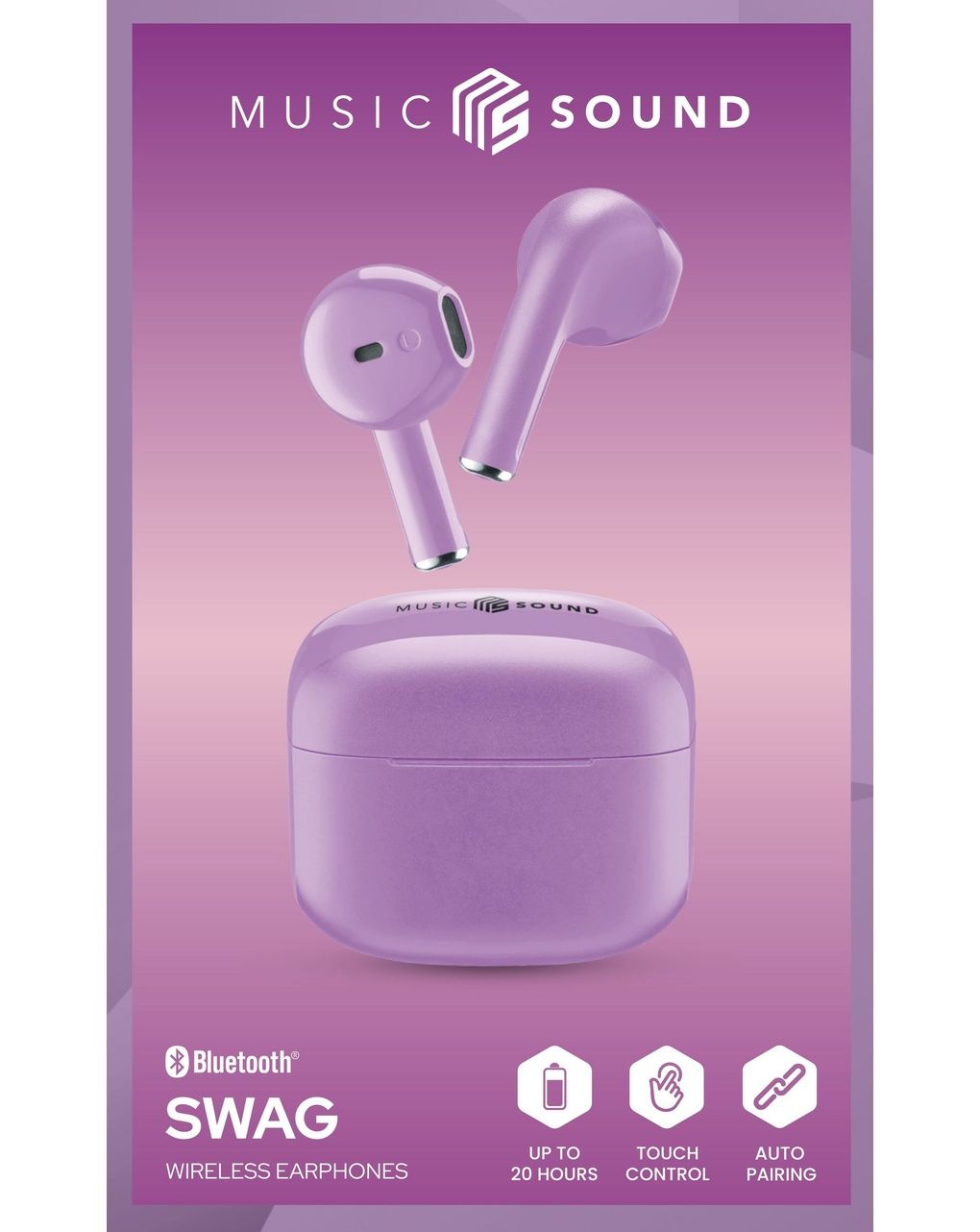 Auricolare tws swag viola - music sound