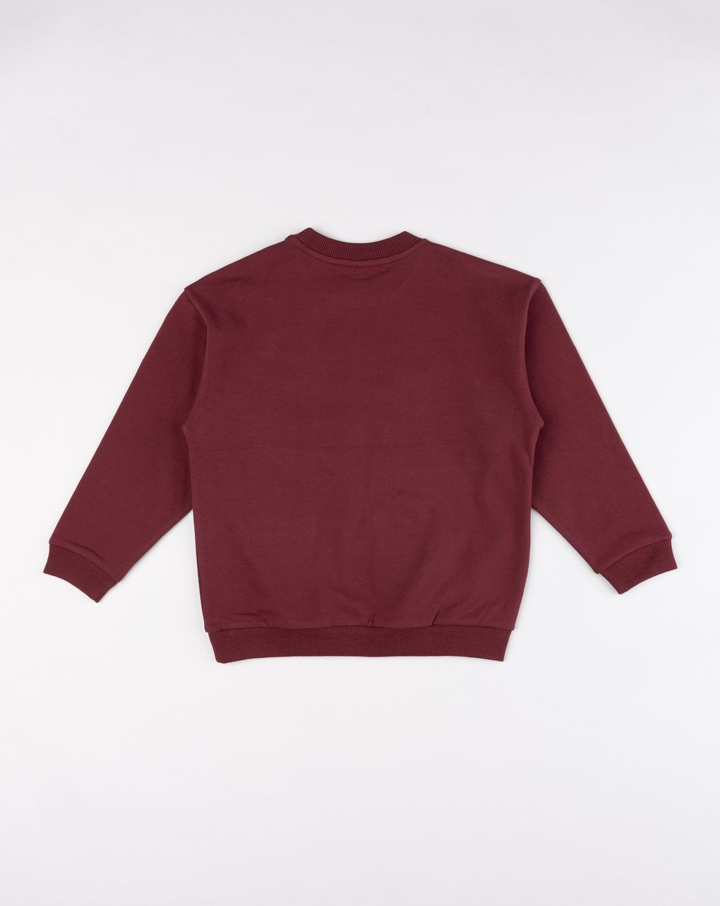 Felpa bambino bordeaux stampata