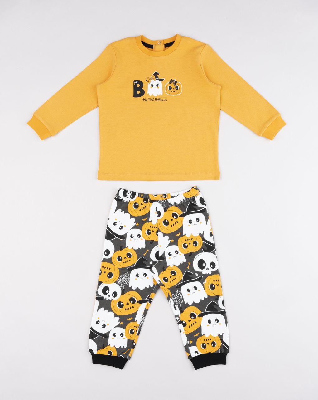 Pigiama bimbo due pezzi stampato halloween