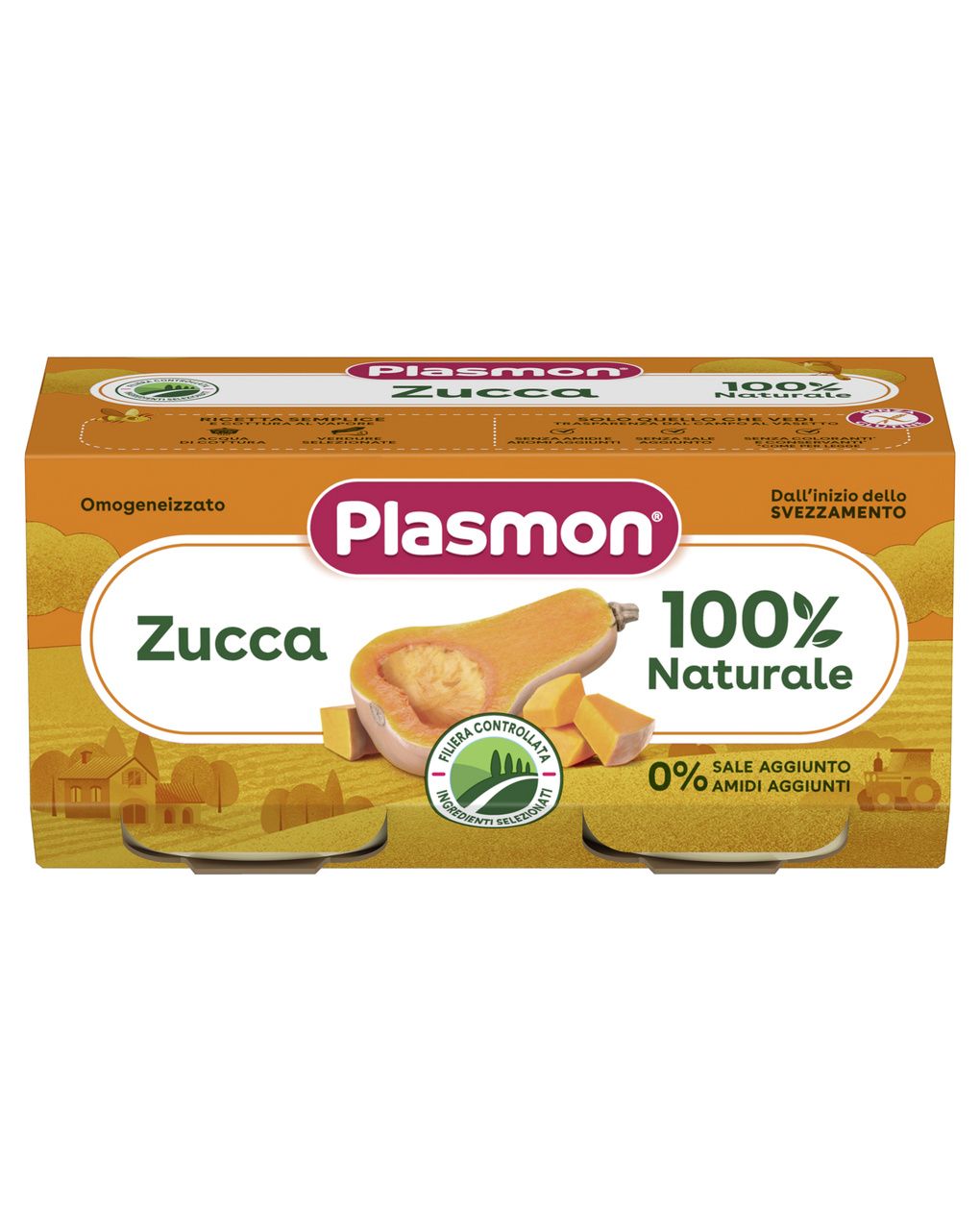 Omogeneizzato zucca 2x80g - plasmon