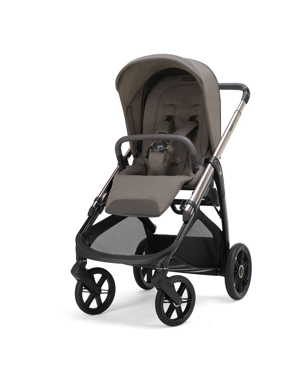 Aptica system quattro - essence mokka con telaio palladio e seggiolino auto darwin infant recline evo - inglesina