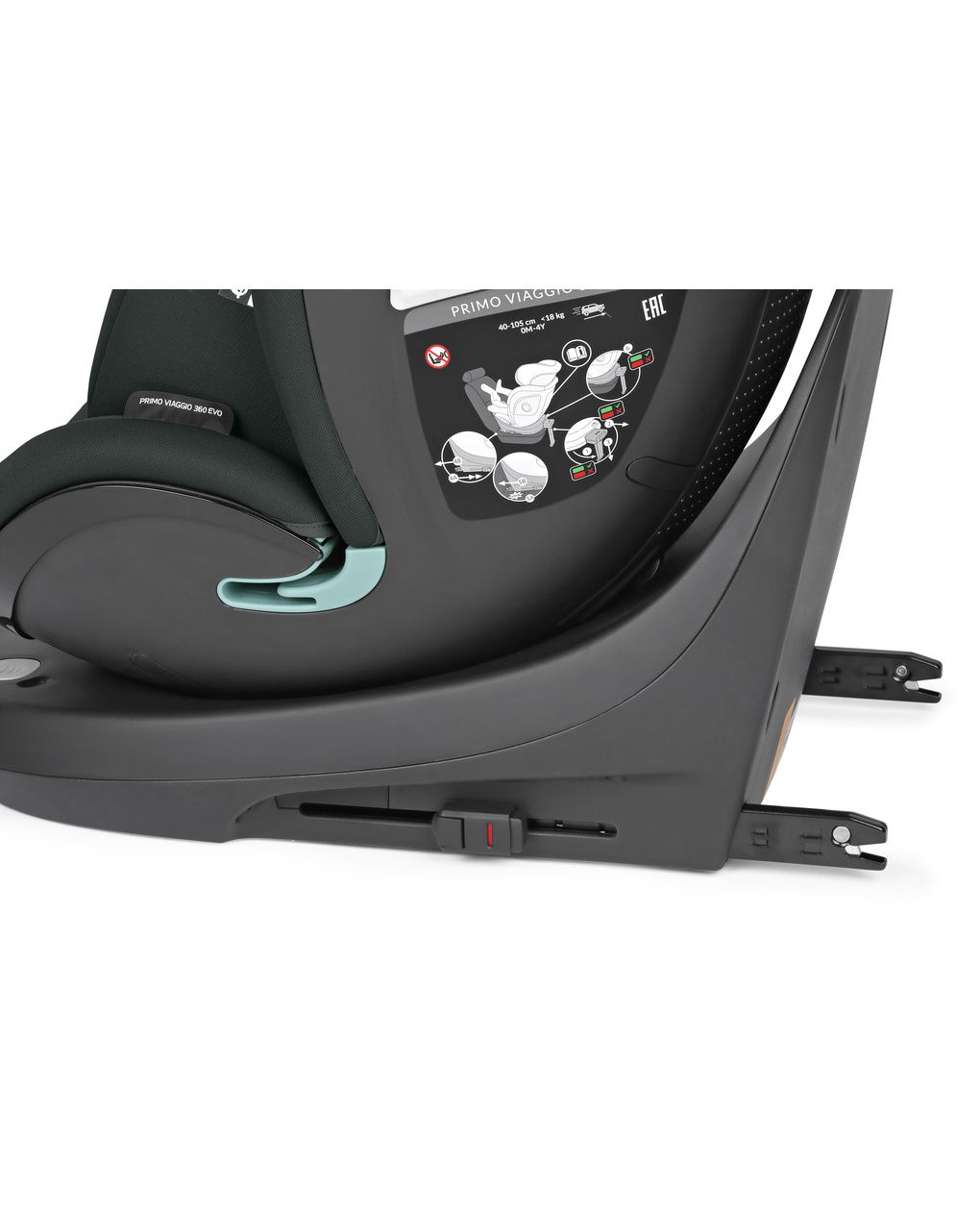 Seggiolino auto i-size girevole primo viaggio 360 evo - 40-150 cm - metal - peg