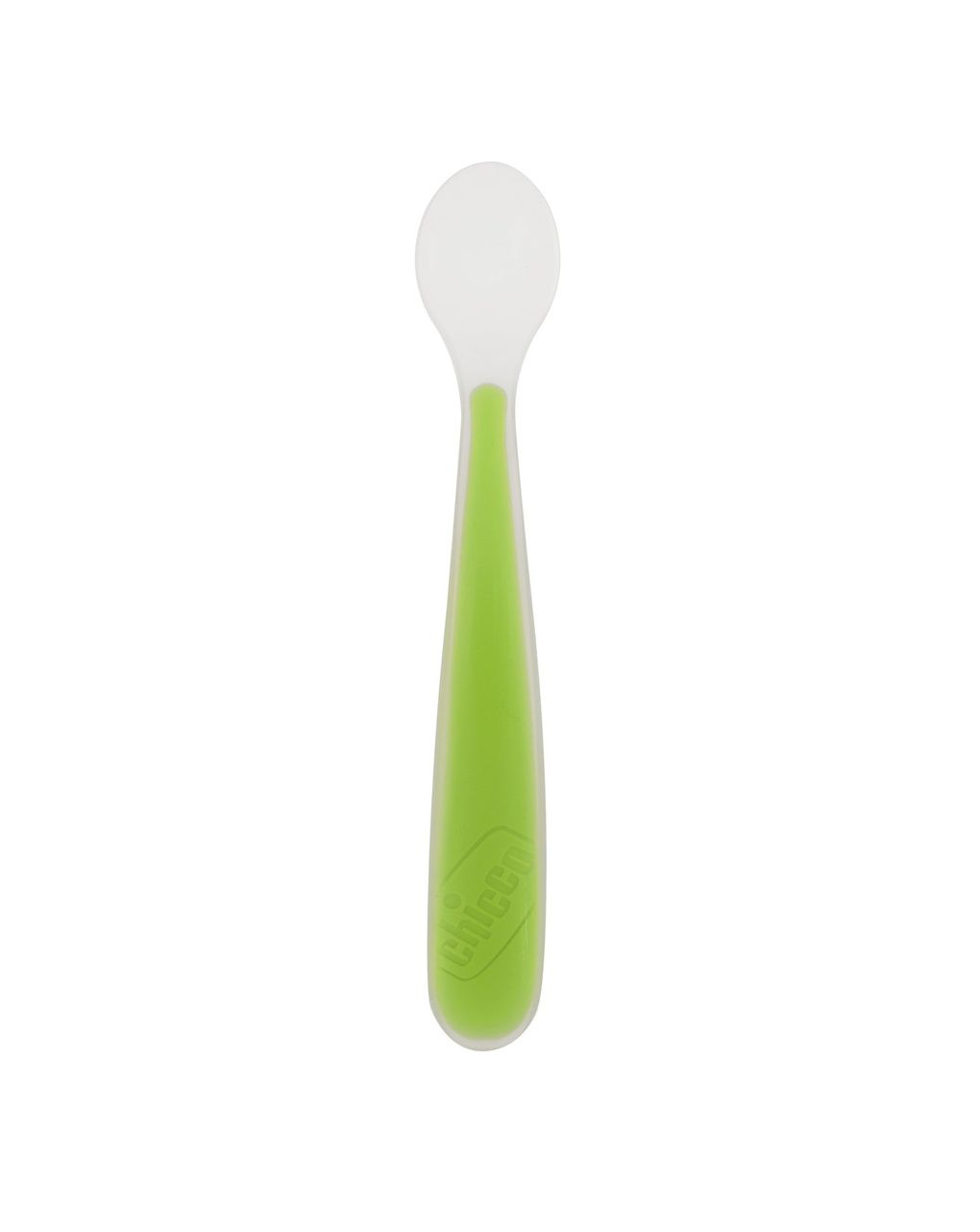 Cucchiaio morbido silicone 6m+ verde - chicco
