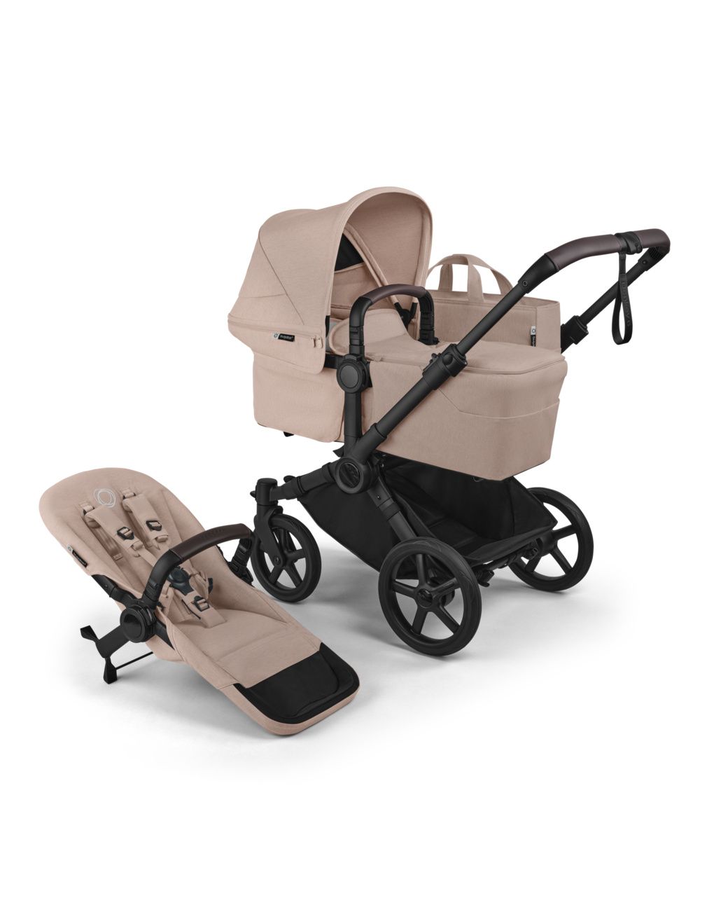 Duo donkey 6 desert taupe melange - bugaboo