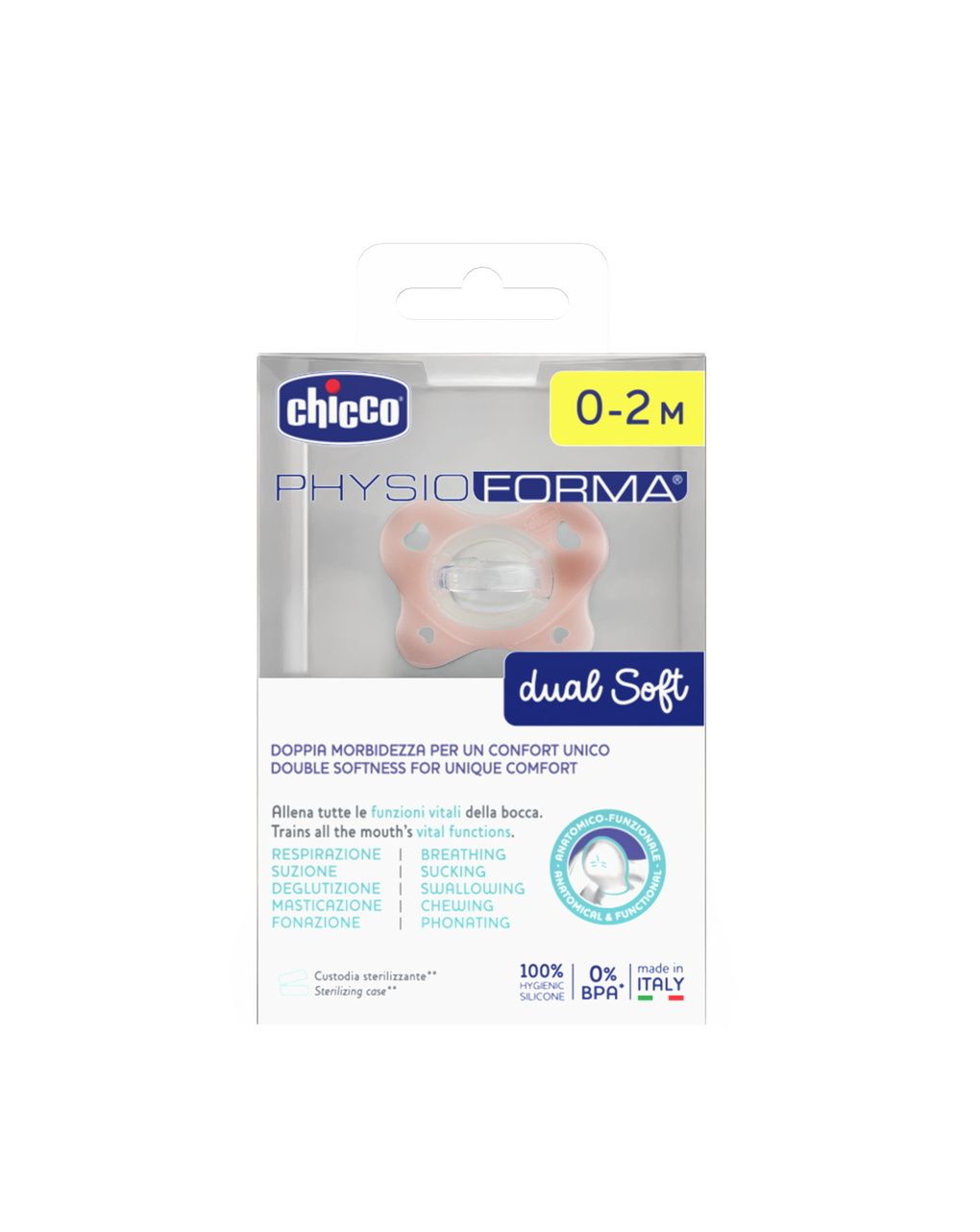 Physioforma dual soft rosa 0-2 m 1pz - chicco