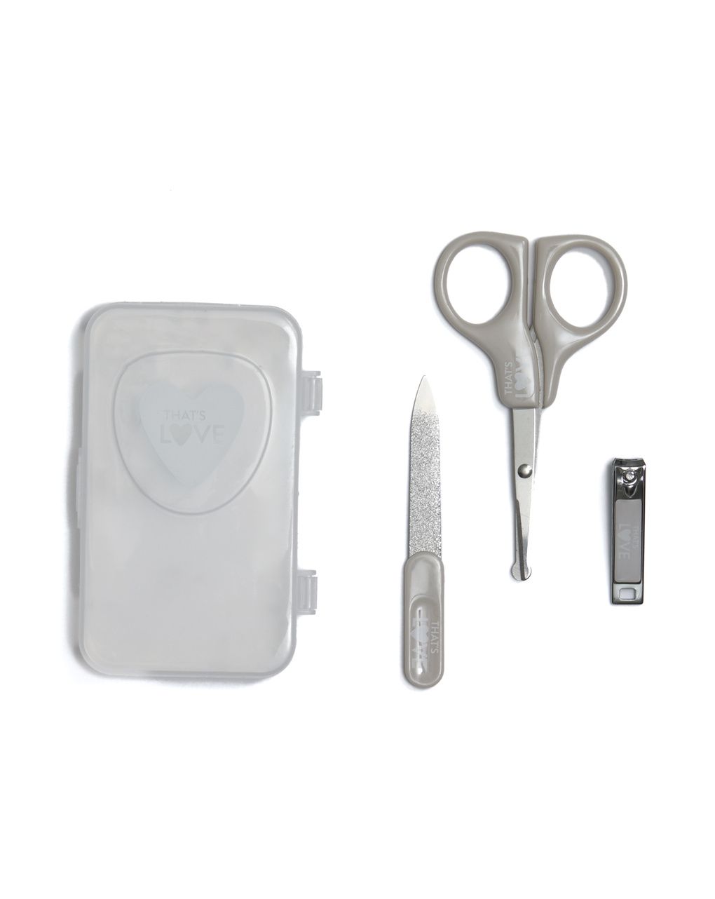 Set manicure 3 pz forbicine limetta tronchesino - that's love