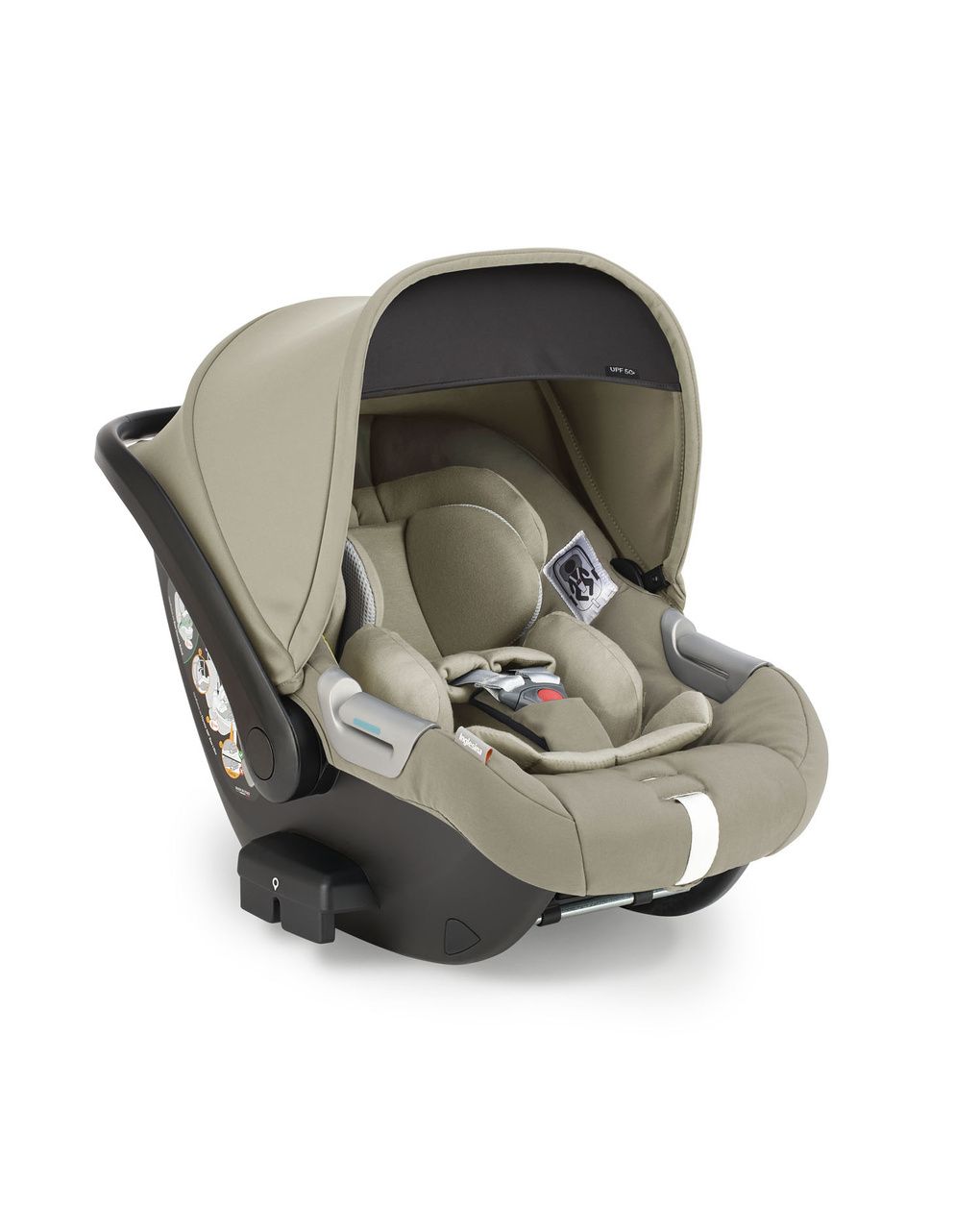 Electa system quattro - hangar beige con telaio bronze e seggiolino auto darwin infant - inglesina