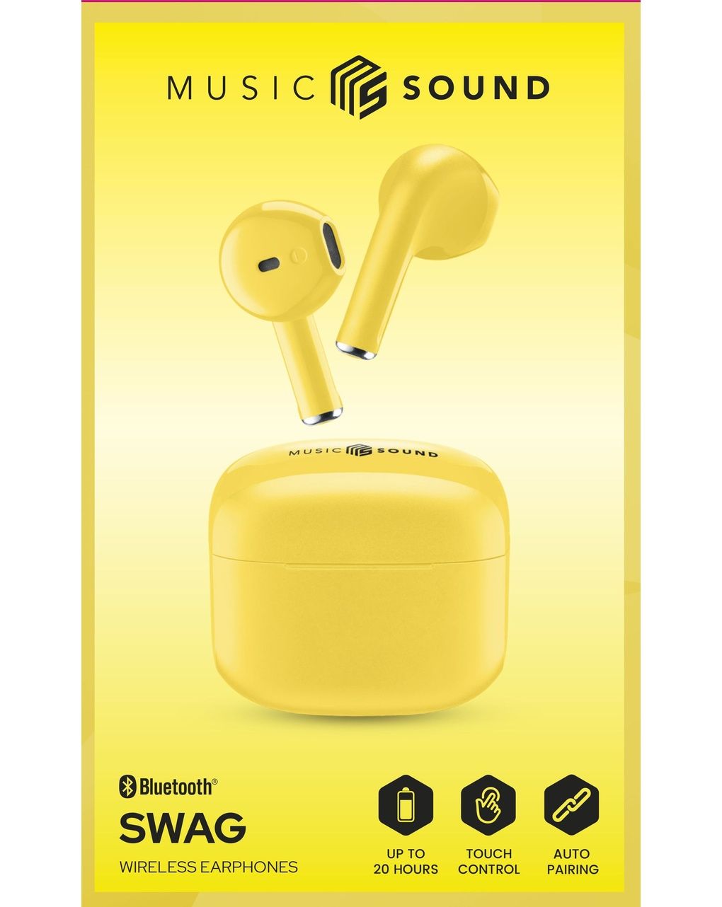 Auricolare tws swag giallo - music sound