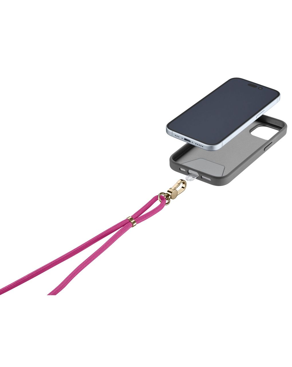 Laccio da polso porta telefono universale rosa - cellularline