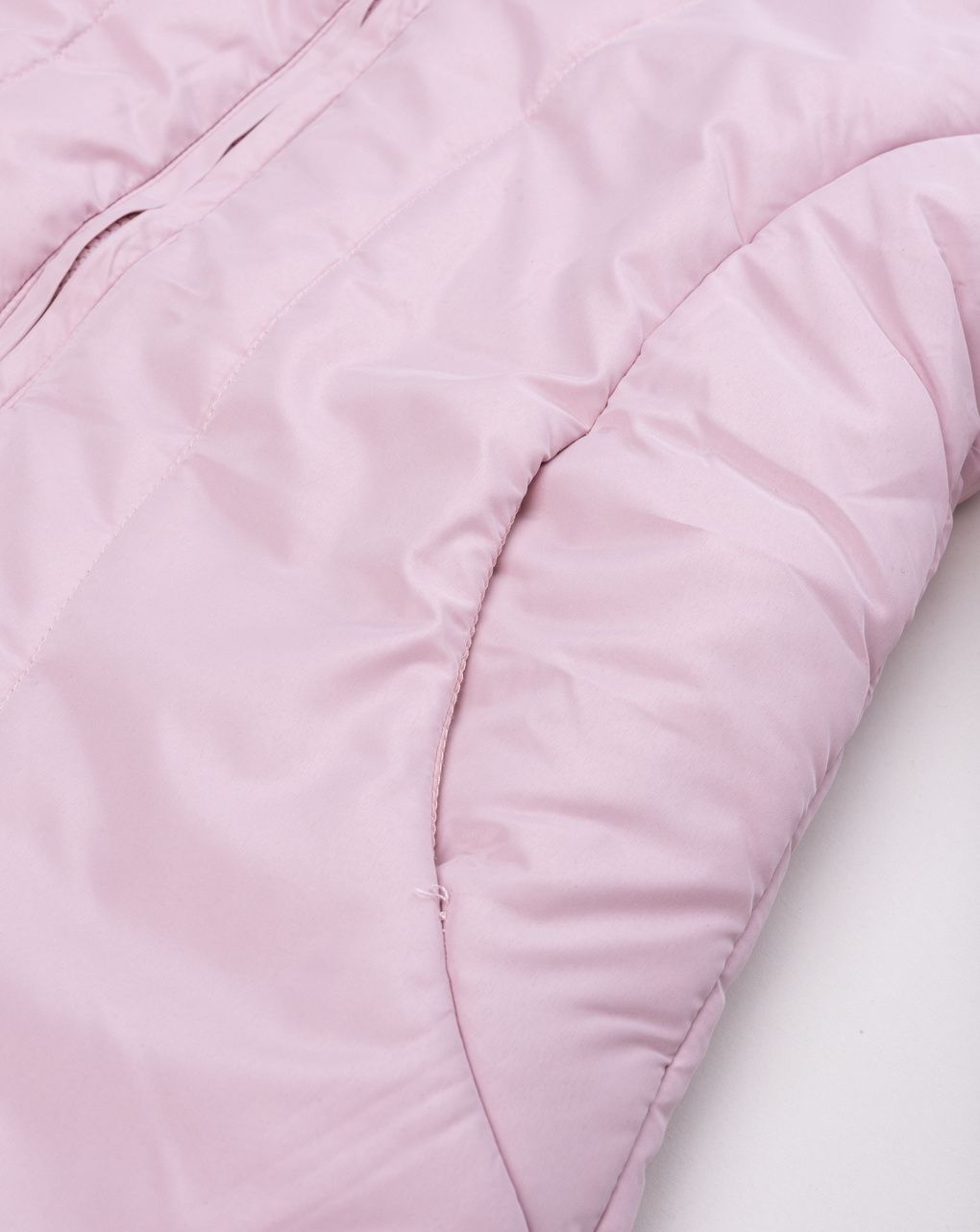 Giacca bambina rosa con cappuccio e fodera "bouclé"