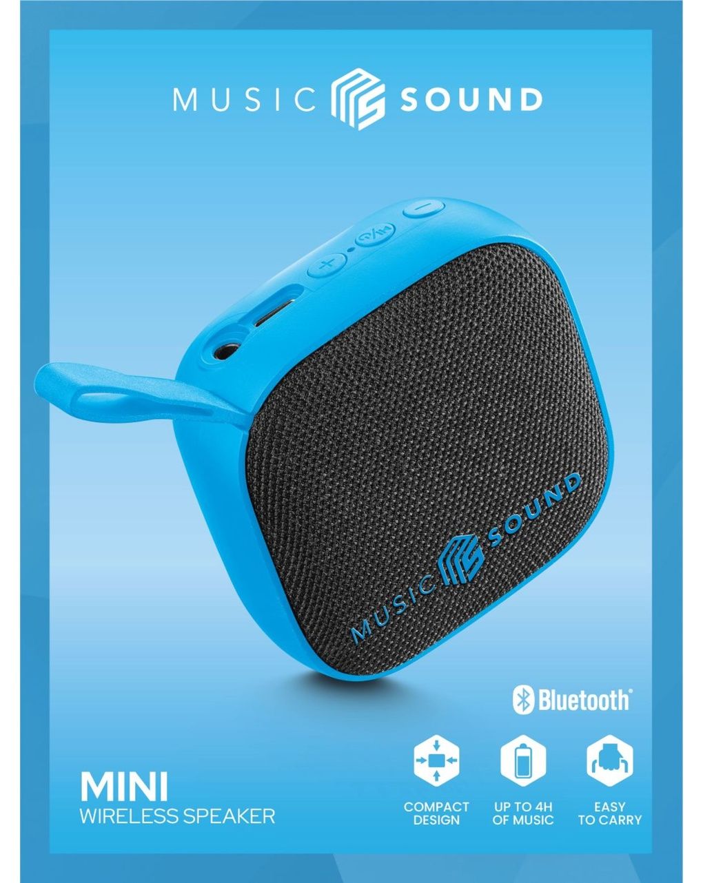 Speaker bleutooth mini3 blu - music sound