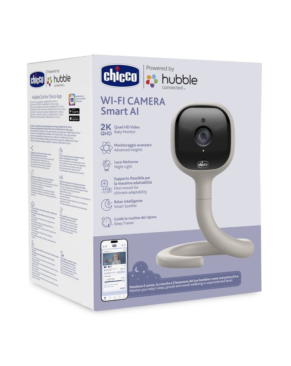Video baby monitor wi-fi smart ai - chicco