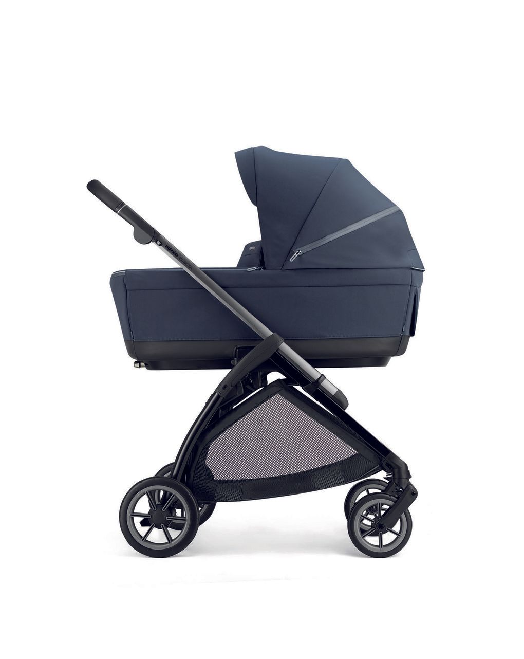 Xxx electa system quattro - rooftop blue con telaio iron e seggiolino auto darwin infant - inglesina