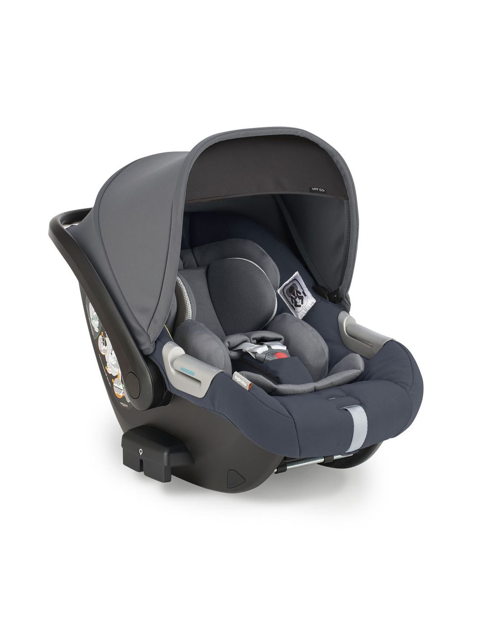 Xxx electa system quattro - rooftop blue con telaio iron e seggiolino auto darwin infant - inglesina