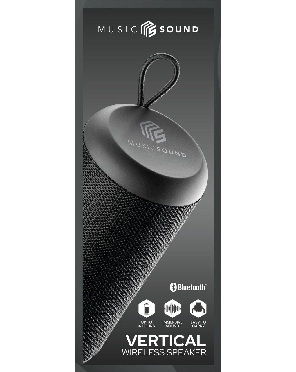 Speaker bluetooth vertical nero - music sound